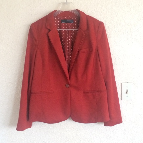 The Limited Jackets & Blazers - The limited blazer red orange large button 1 vent